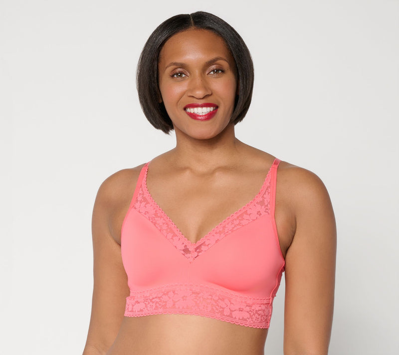 Anybody Intimates Soft Support Lace Bra with Molded Cups — View 9