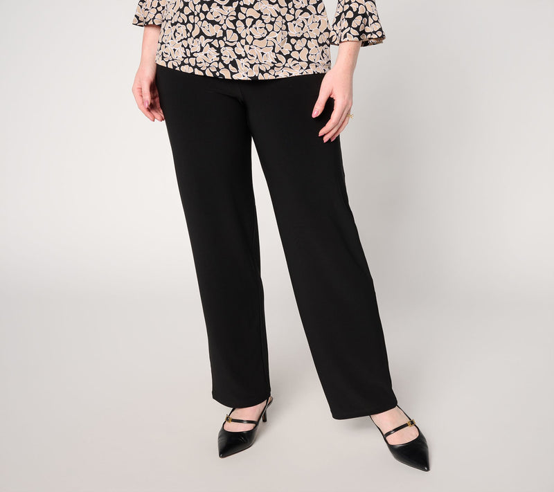 Susan Graver Regular LK Luxe Straight Leg Pants — Main view