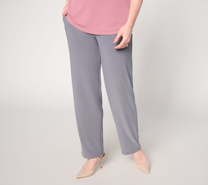 Susan Graver Regular LK Luxe Straight Leg Pants — View 11
