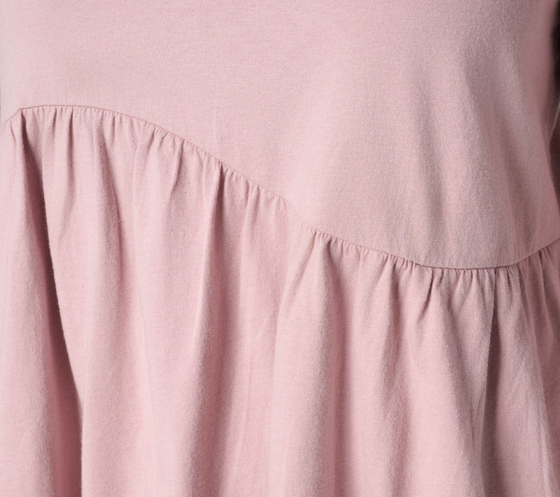 LOGO by Lori Goldstein A-Line Long Slv Top w/ Curved Seam — View 6