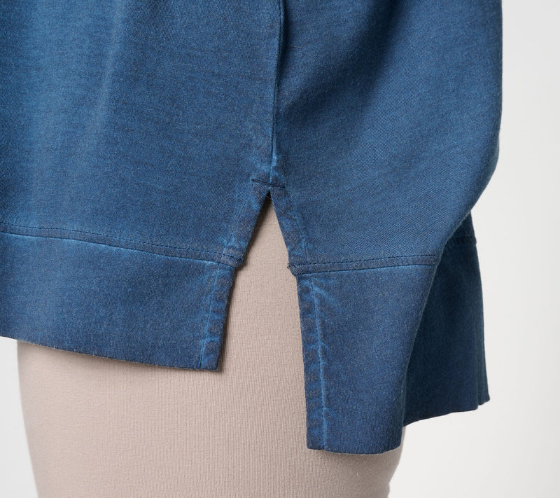 LOGO Principles by Lori Goldstein Overdyed Long Sleeve Top — View 6