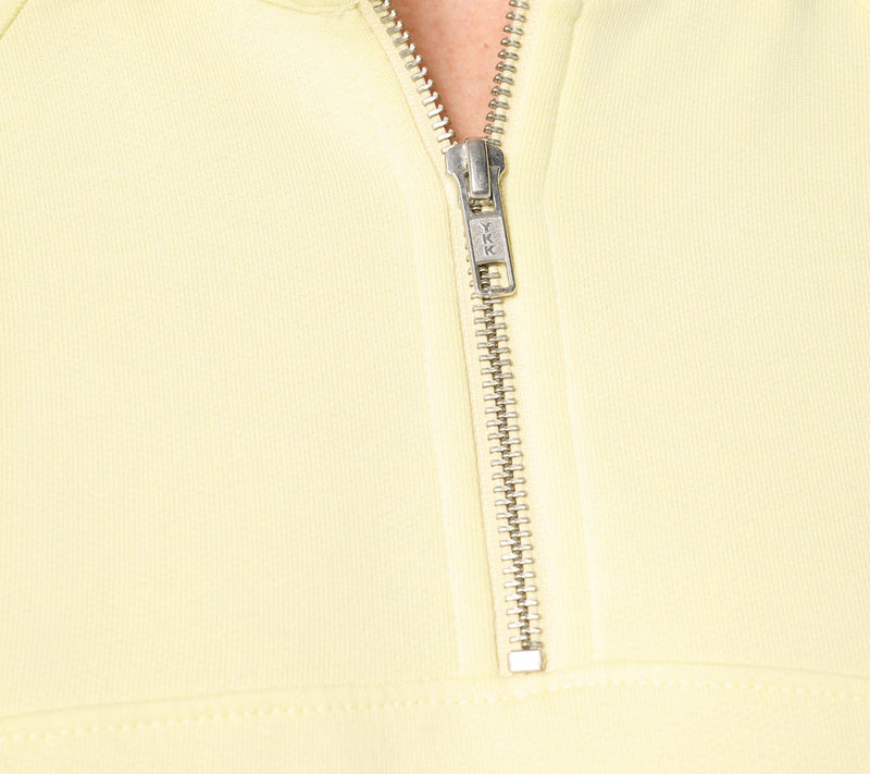 Susan Graver CloudSoft Fleece Quatrer Zip Sweatshirt — View 6