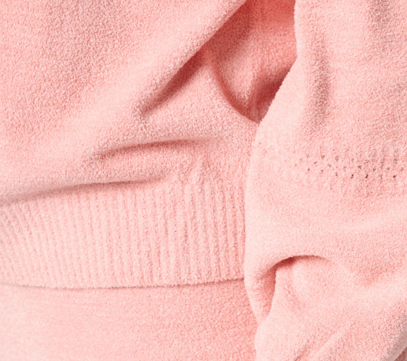 Barefoot Dreams CozyChic Ultra Lite Placed Stitch Boatneck Pullover — View 9
