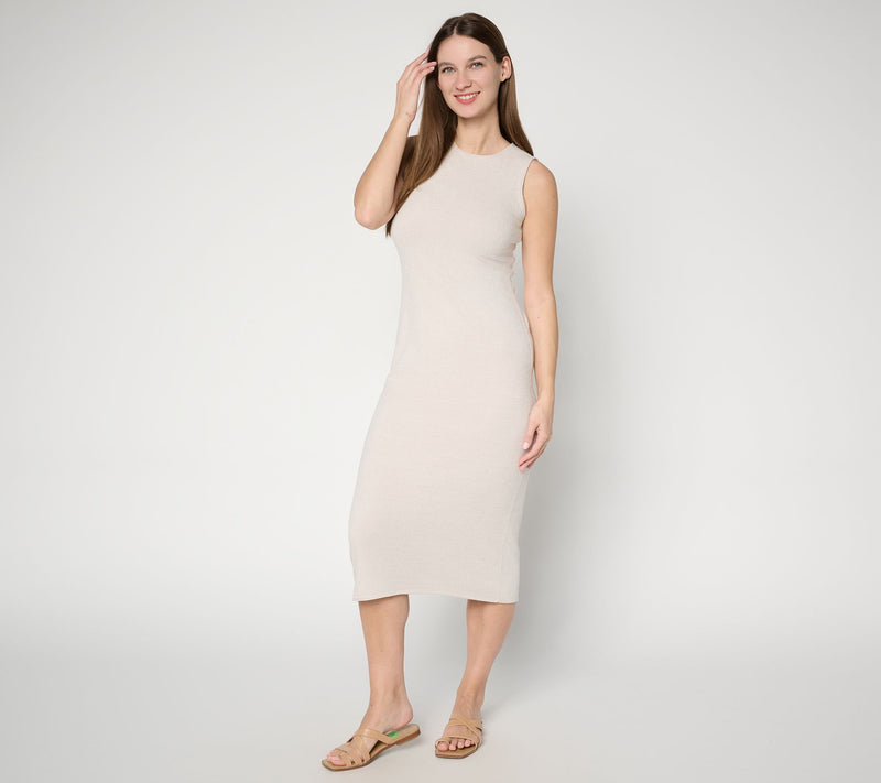 Barefoot Dreams Petite CozyChic Ultra Lite Rolled Edge Midi Dress — View 12