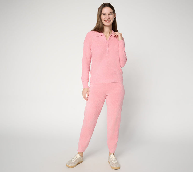 Barefoot Dreams CozyChic Ultra Lite Waffle Henley — View 4
