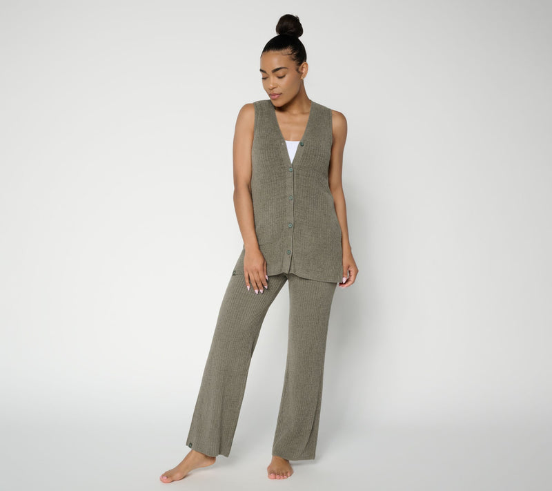 Barefoot Dreams CozyChic_Ultra Lite Button Down Sleeveless Tunic — View 13