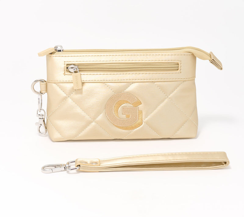 IHKWIP Monogram Initial RFID Pouch with Wristlet — View 36