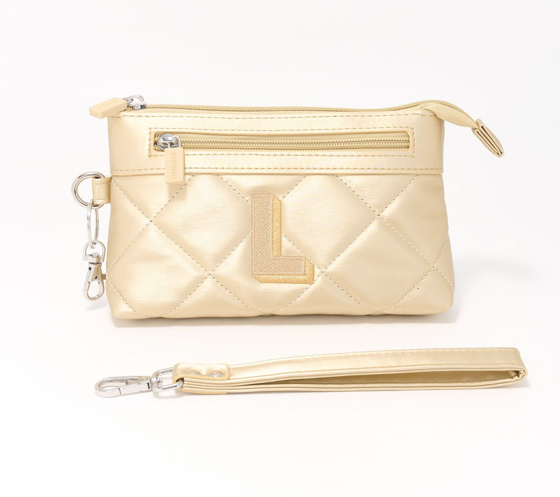IHKWIP Monogram Initial RFID Pouch with Wristlet — View 41