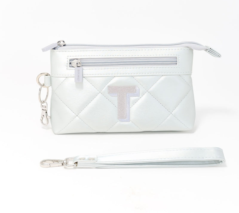 IHKWIP Monogram Initial RFID Pouch with Wristlet — View 49