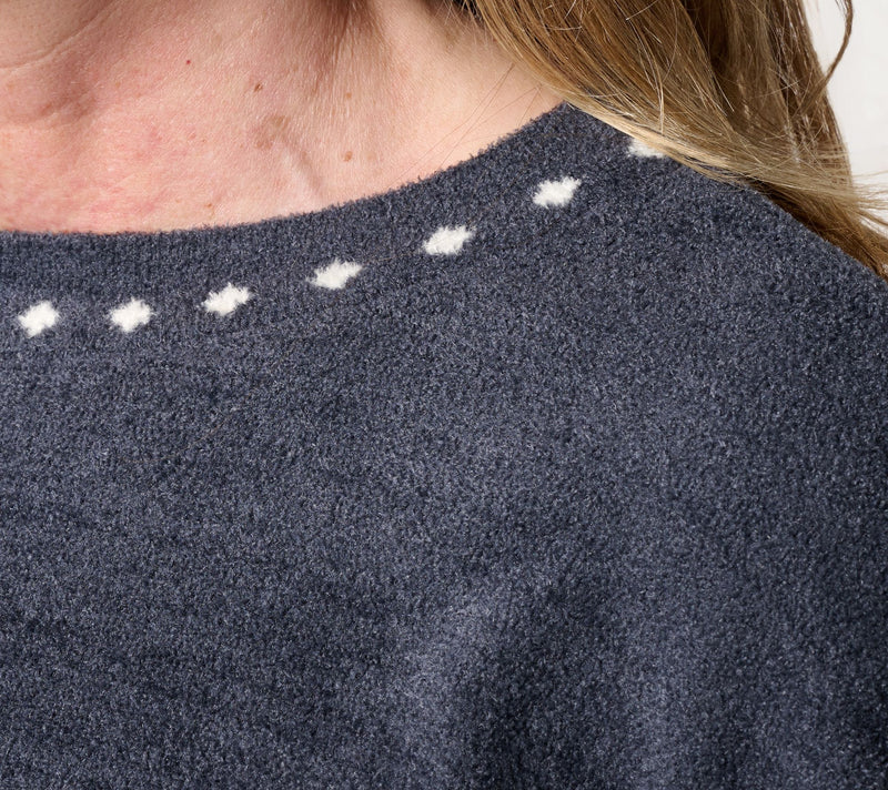 Barefoot Dreams CozyChic Ultra Lite Mini Diamond Crewneck — View 12