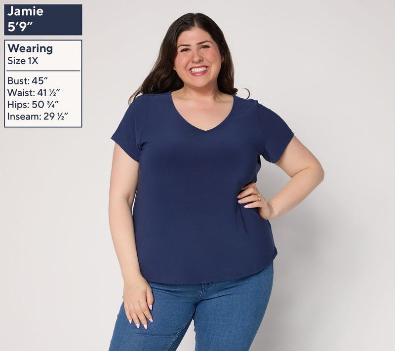 Women with Control Trio of Knit Tops — View 8