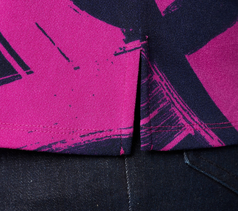 Women with Control Printed Moss Crepe Top — View 6