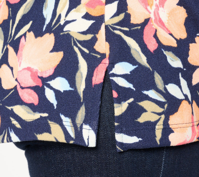 Denim & Co. Petite Printed Heavenly Jersey Swing Tunic — View 6
