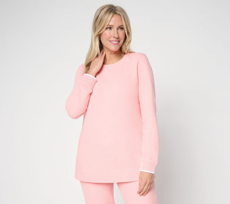 Denim & Co. Active Ottoman Round Neck Top — View 11