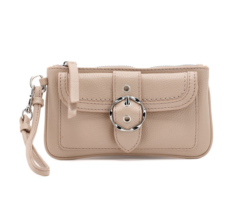 Kim Gravel Hey Gorgeous Pebble Leather Wallet with Wristlet Strap — View 11