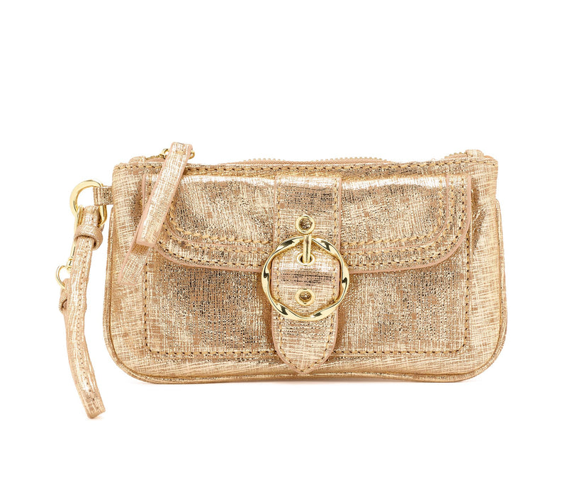 Kim Gravel Hey Gorgeous Pebble Leather Wallet with Wristlet Strap — View 13