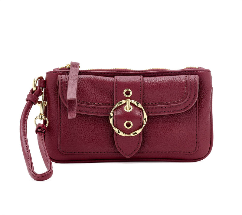 Kim Gravel Hey Gorgeous Pebble Leather Wallet with Wristlet Strap — View 14