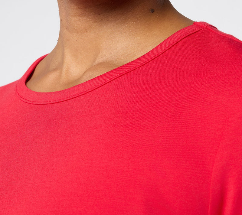 Denim & Co. Essentials Favorite Jersey 3/4 Sleeve Top w/ Back Pleat — View 6