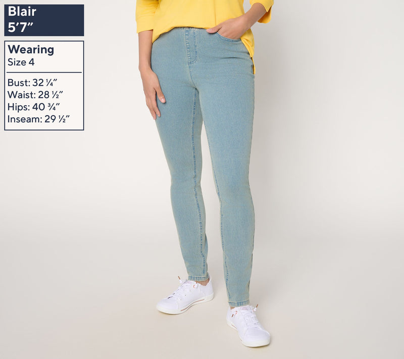 Denim & Co. Regular Pull-On Denim Jeggings — View 3