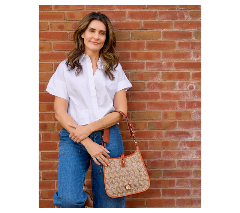 Dooney & Bourke Jacquard Maritime Messenger Shoulder Bag — View 8