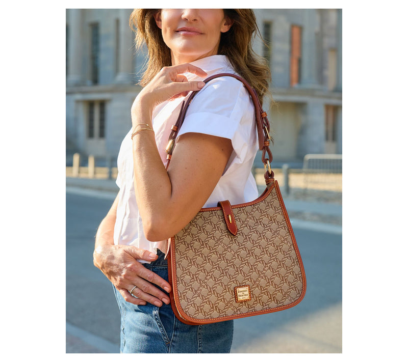 Dooney & Bourke Jacquard Maritime Messenger Shoulder Bag — View 7