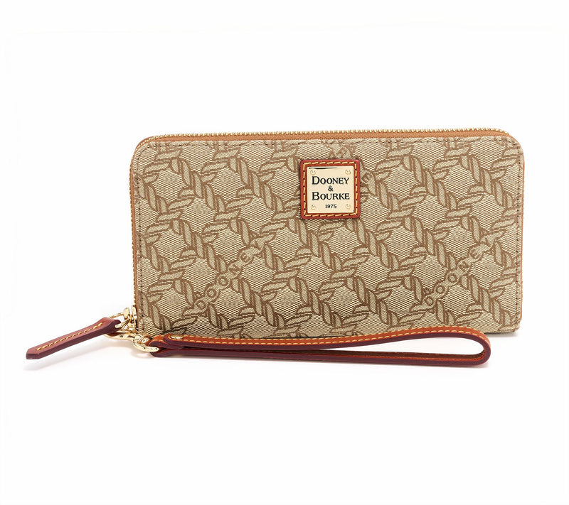 Dooney & Bourke Jacquard Maritime Large Zip Around Wristlet — View 10