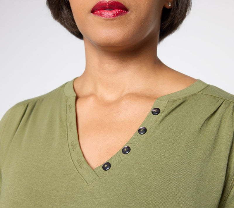 Ree by the Pioneer Woman Essentials 3/4 Length Sleeve Knit Tunic Top — View 12