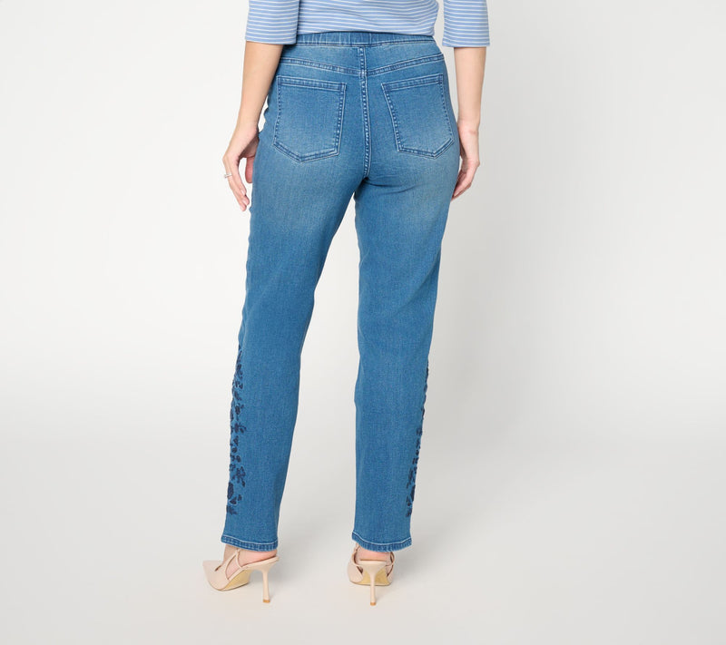 Ree by the Pioneer Woman Embroidered Straight Leg Jeans — View 8