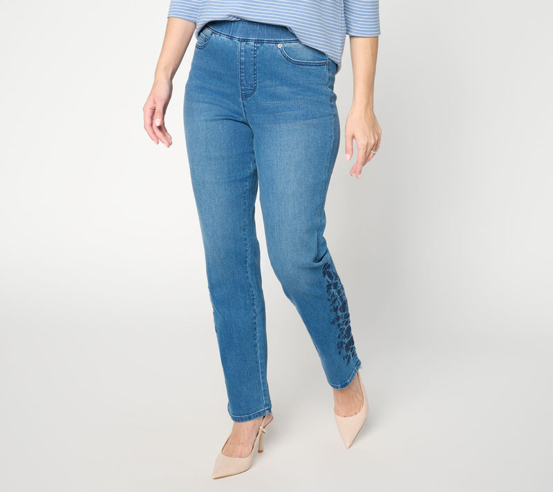 Ree by the Pioneer Woman Embroidered Straight Leg Jeans — View 5