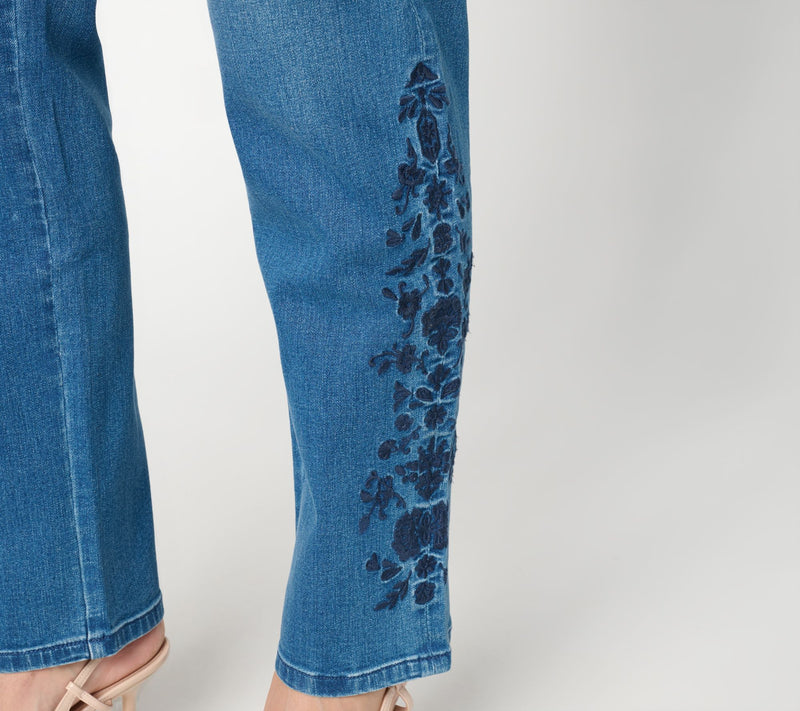 Ree by the Pioneer Woman TallEmbroidered Straight Leg Jeans — View 10