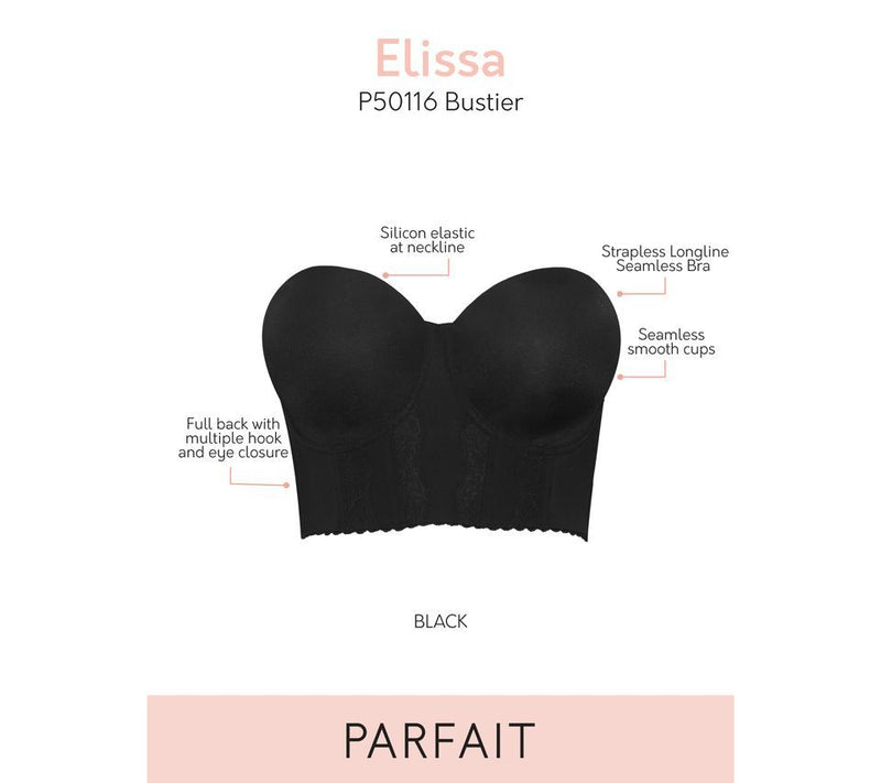 Parfait Elissa Strapless Longline Bustier Underwire Bra — View 4