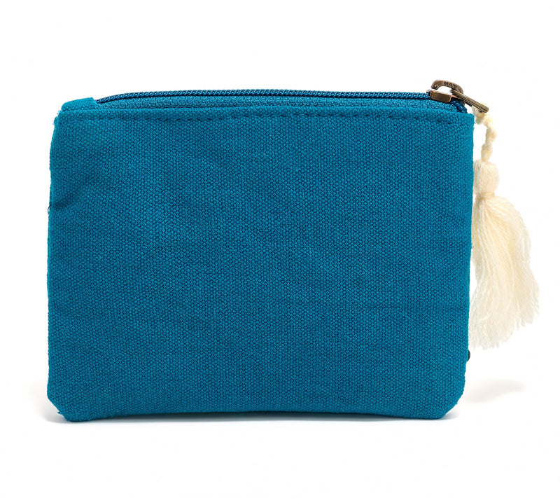 America & Beyond Canvas Embellished Zodiac Coin Pouch — View 2