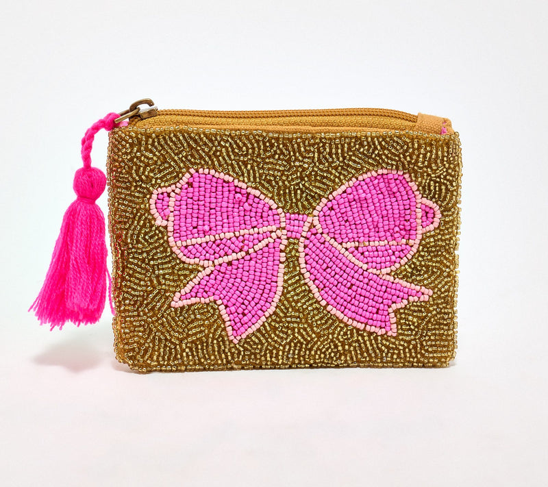 America & Beyond Embellished Bow Coin Pouch — Main view