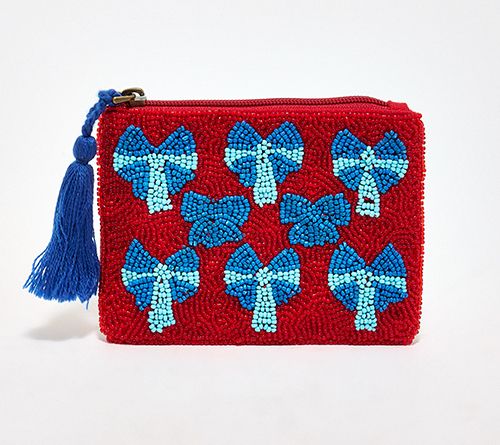 America & Beyond Embellished Bow Coin Pouch — View 7