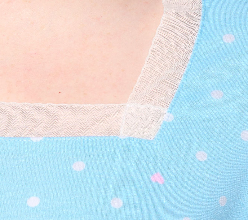 Cuddl Duds Classic Jersey with Mesh Trim Pajama Set — View 11
