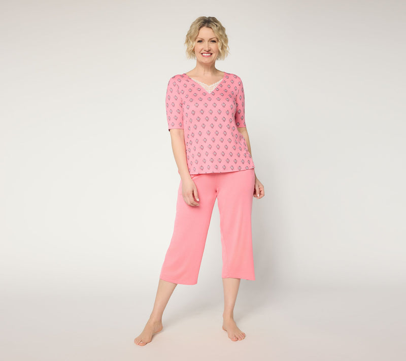 Cuddl Duds Soft Stretch Cropped Pant — View 4