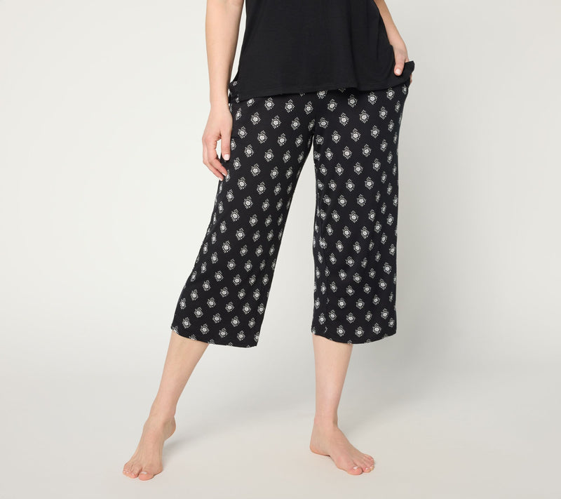 Cuddl Duds Soft Stretch Cropped Pant — View 12