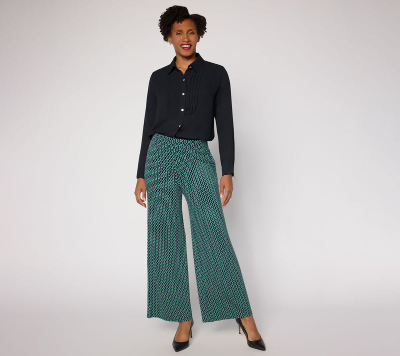 Joan Rivers Petite Full Length Palazzo Pants — View 9
