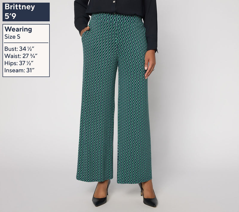 Joan Rivers Petite Full Length Palazzo Pants — View 7