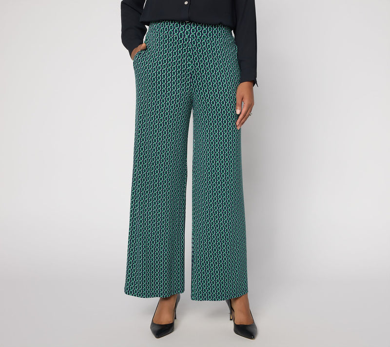 Joan Rivers Petite Full Length Palazzo Pants — View 14