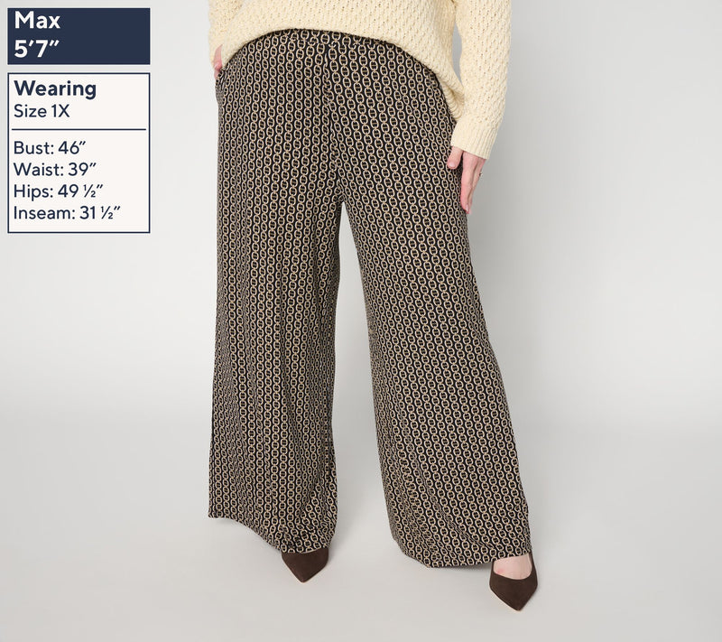 Joan Rivers Petite Full Length Palazzo Pants — View 6