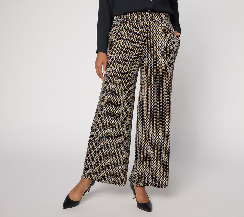 Joan Rivers Petite Full Length Palazzo Pants — View 15