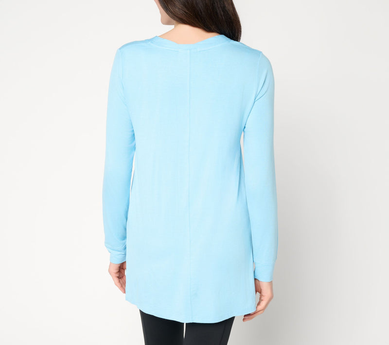 Cuddl Duds Soft Stretch Button Front Cardigan — View 7