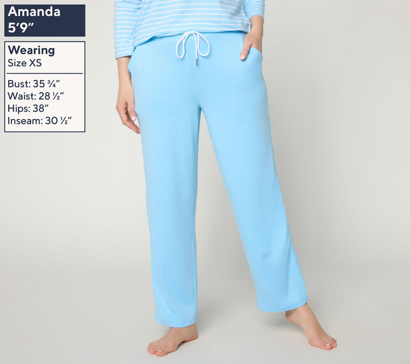 Cuddl Duds Flexwear Lounge Pant with Drawcord Detail — View 9