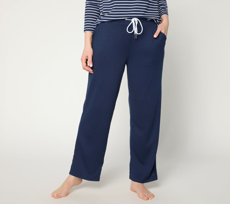 Cuddl Duds Flexwear Lounge Pant with Drawcord Detail — View 5