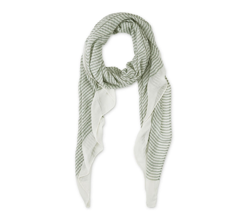Hadley Wren Tiny Stripe Insect Shield 70" x 40"Scarf — Main view