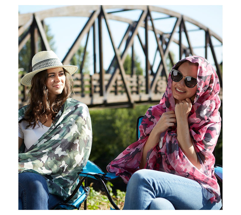 Hadley Wren Camo Insect Shield 70" x 36" Scarf — View 3
