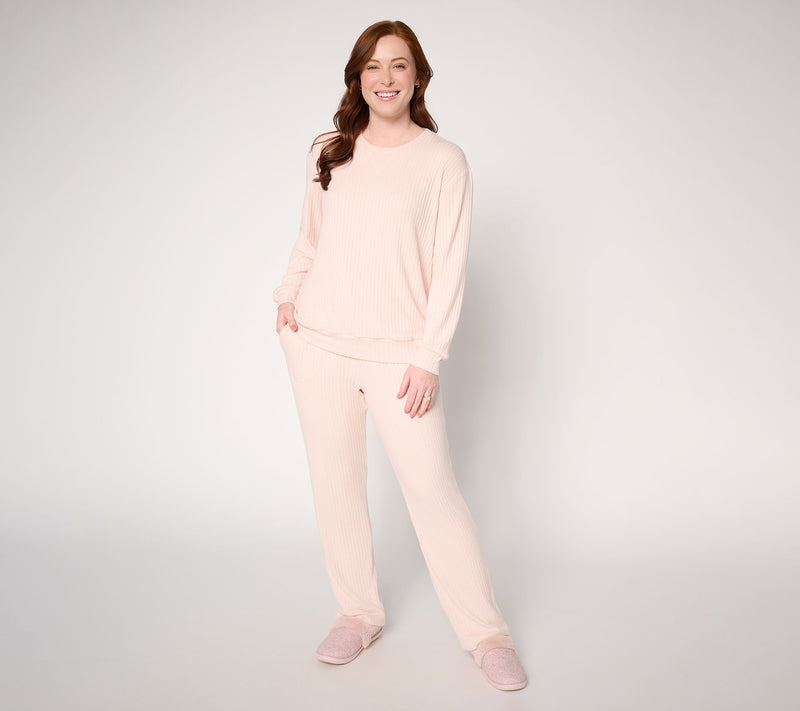 Berkshire Homewear Contrast Stitch Pullover and Pant Set — Main view