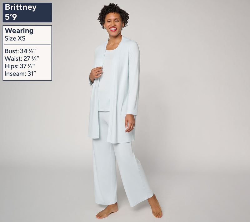 Berkshire Homewear Silky Smooth Soft Flow 3pc Lounge Set — View 3