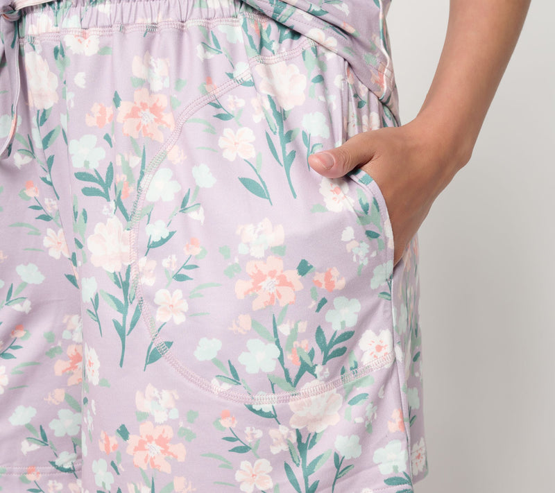 Berkshire Homewear Silky Smooth Short Sleeve & Short Lounge Set — View 6